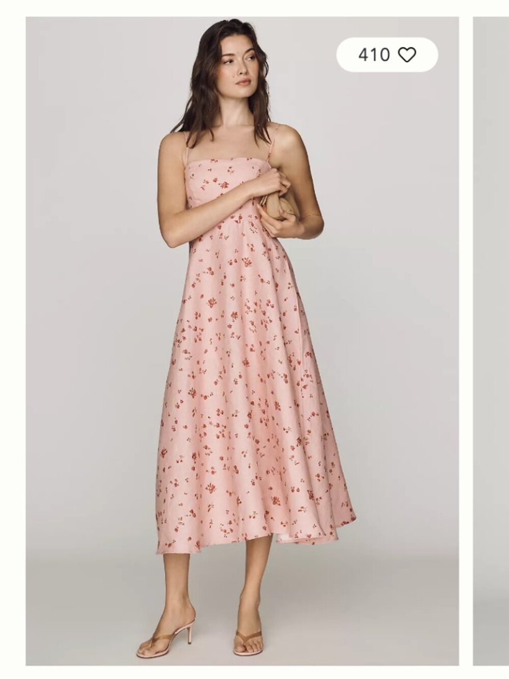 Reformation Monette Strapless Midi Dress - Noelia - Picture 9 of 10